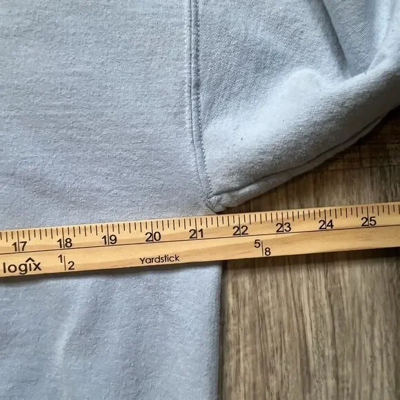 Virginity Rocks Hoodie Adult Blue Medium Sweatshirt Graphic Long Sleeve - Picture 5 of 7